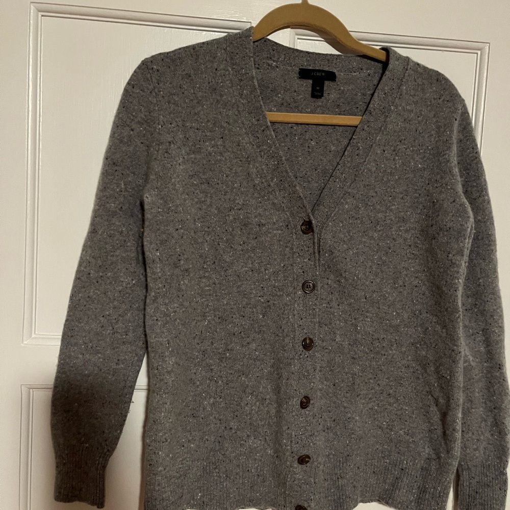 100% Merino Wool J. Crew Cardigan Sweater